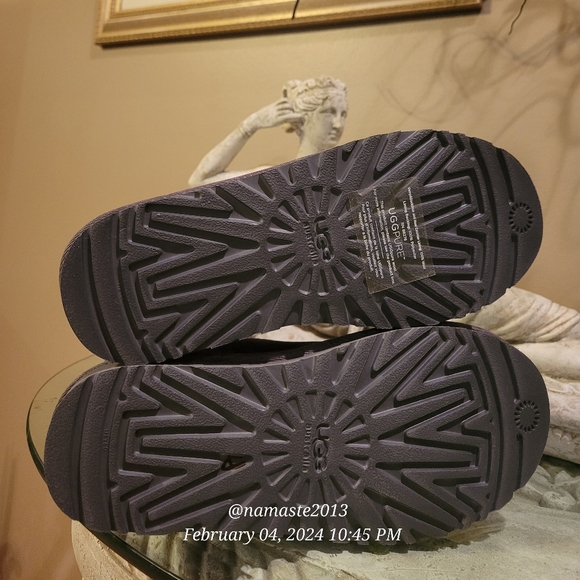 Ugg Camaya Metalic Suede Sequin Knit Boot Designer Shearling Winter Boot #712 - Picture 16 of 17